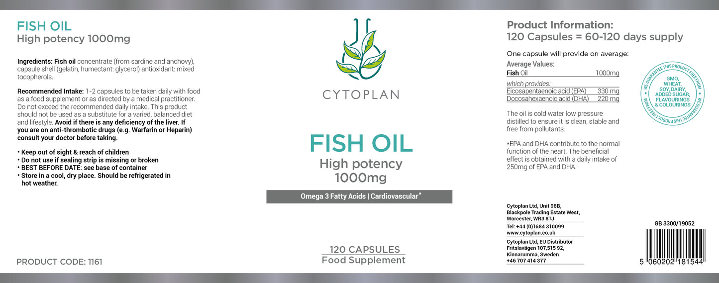 Cytoplan Fish Oil Capsules
