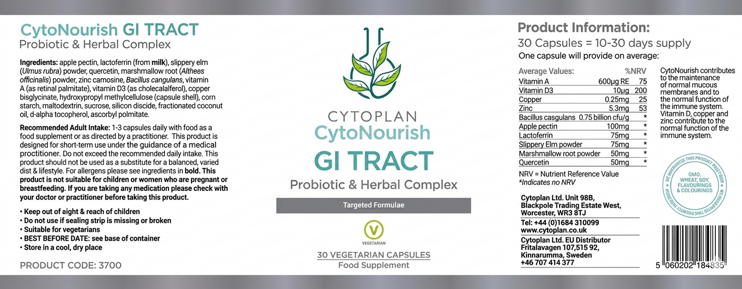 Cyto- protect GI Tract ( 30 Capsules)