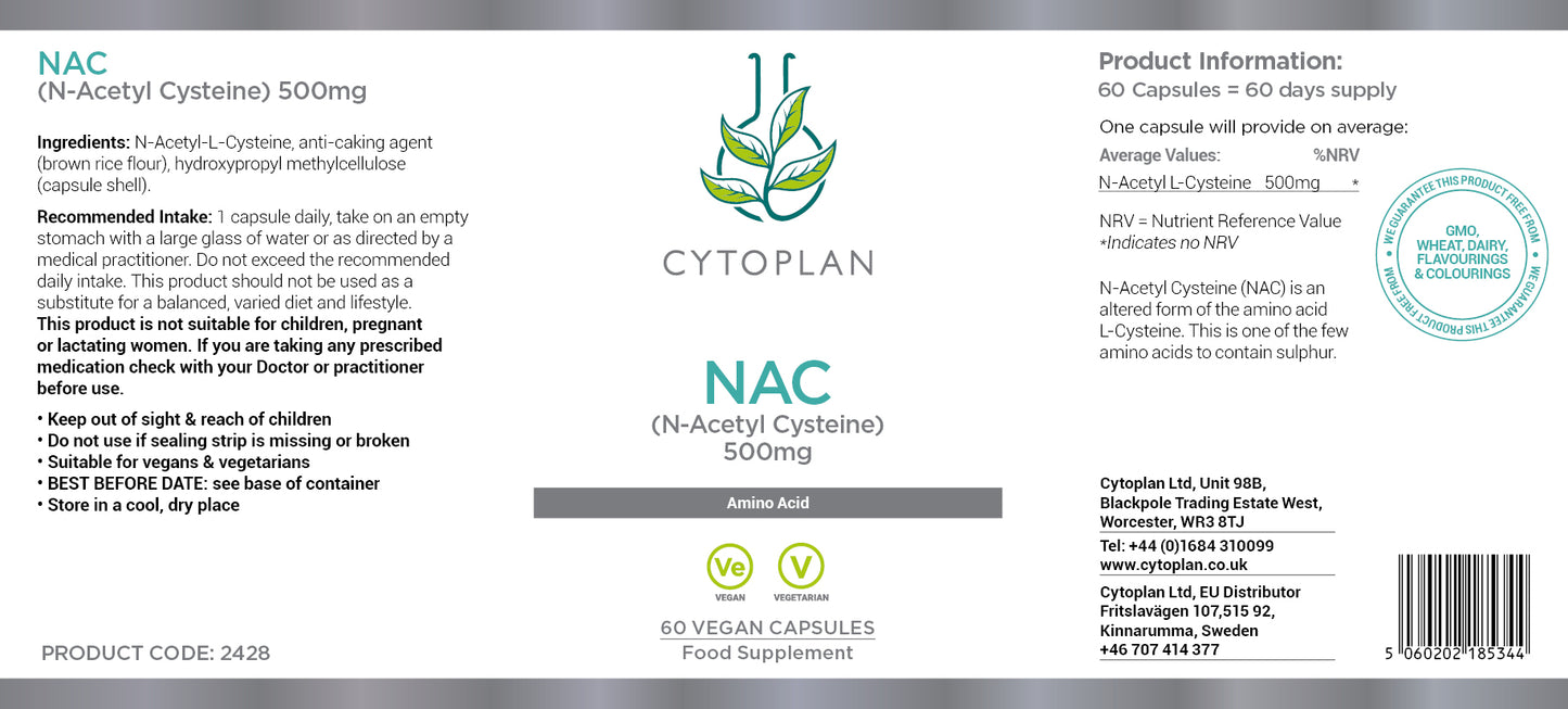 NAC 500mg (60 capsules)