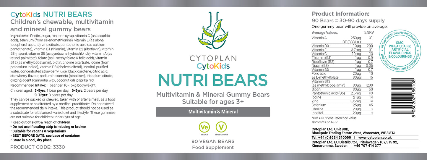 Kids Nutri Bears Children's Multivitamin