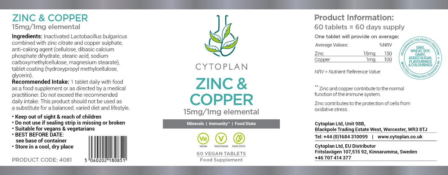 Zinc & Copper