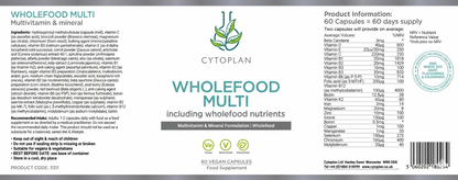 Cytoplan Wholefood Multivitamin (60 capsules)