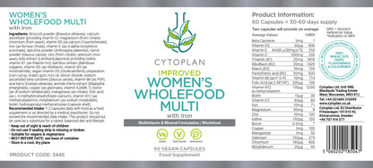 Women’s whole food multivitamin and mineral (60 capsules)