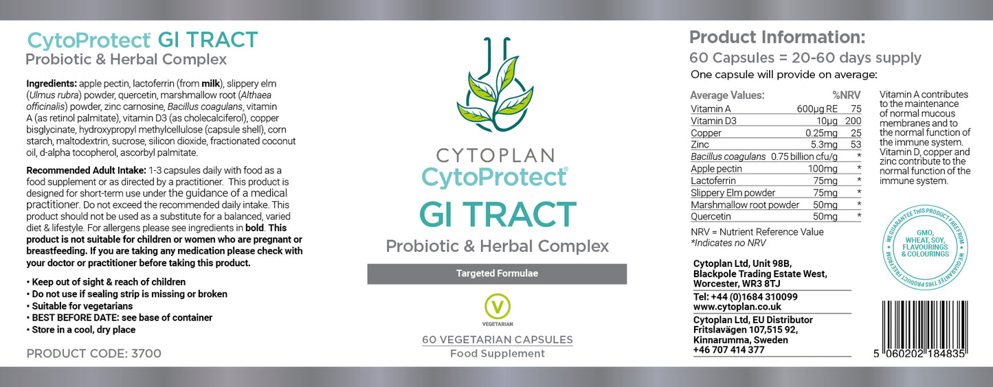 Cyto- protect GI Tract (60 Capsules)