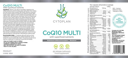 CoQ10 Wholefood multivitamin and mineral